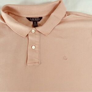Men's Lauren Raph Lauren Pastel Pale Pink Polo Shirt size 3X XXL LRL Logo